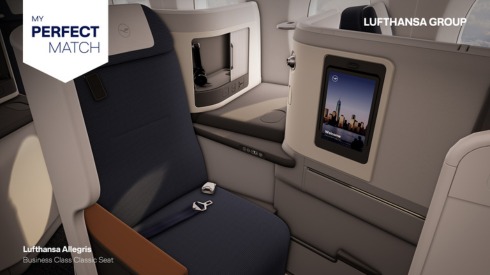 Lufthansa Allegris Business Class miejsce klasyczne